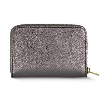 Italian Metallic Full-Grain Leather Wallet | Ancona