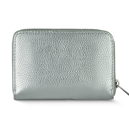 Italian Metallic Full-Grain Leather Wallet | Ancona