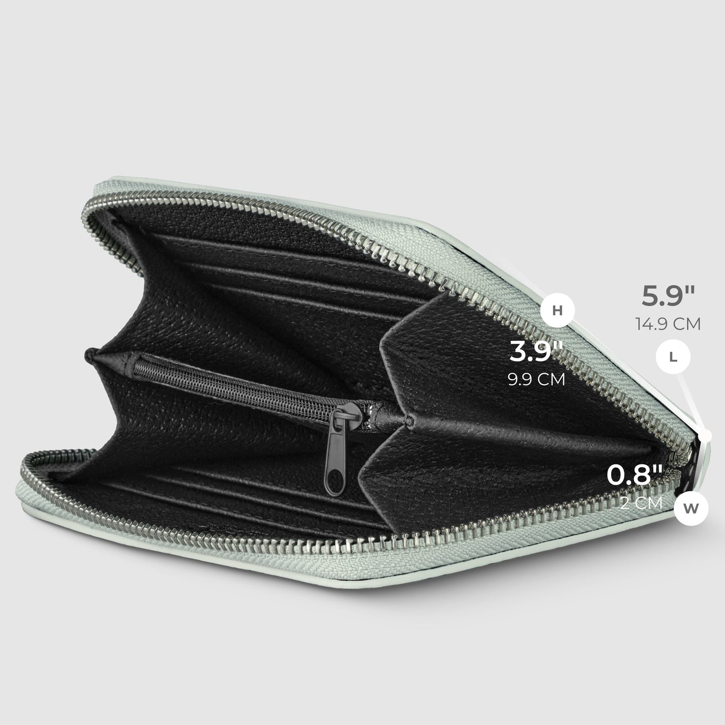 Italian Metallic Full-Grain Leather Wallet | Ancona