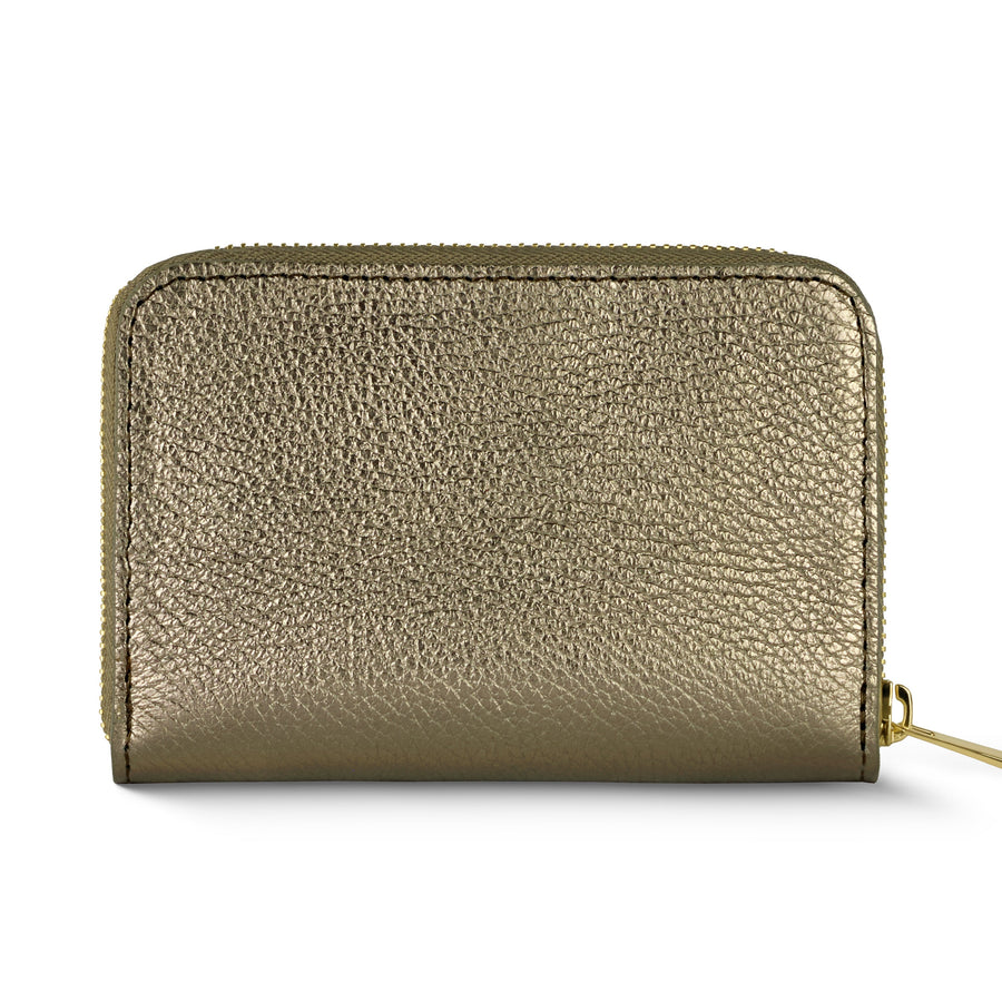 Italian Metallic Full-Grain Leather Wallet | Ancona