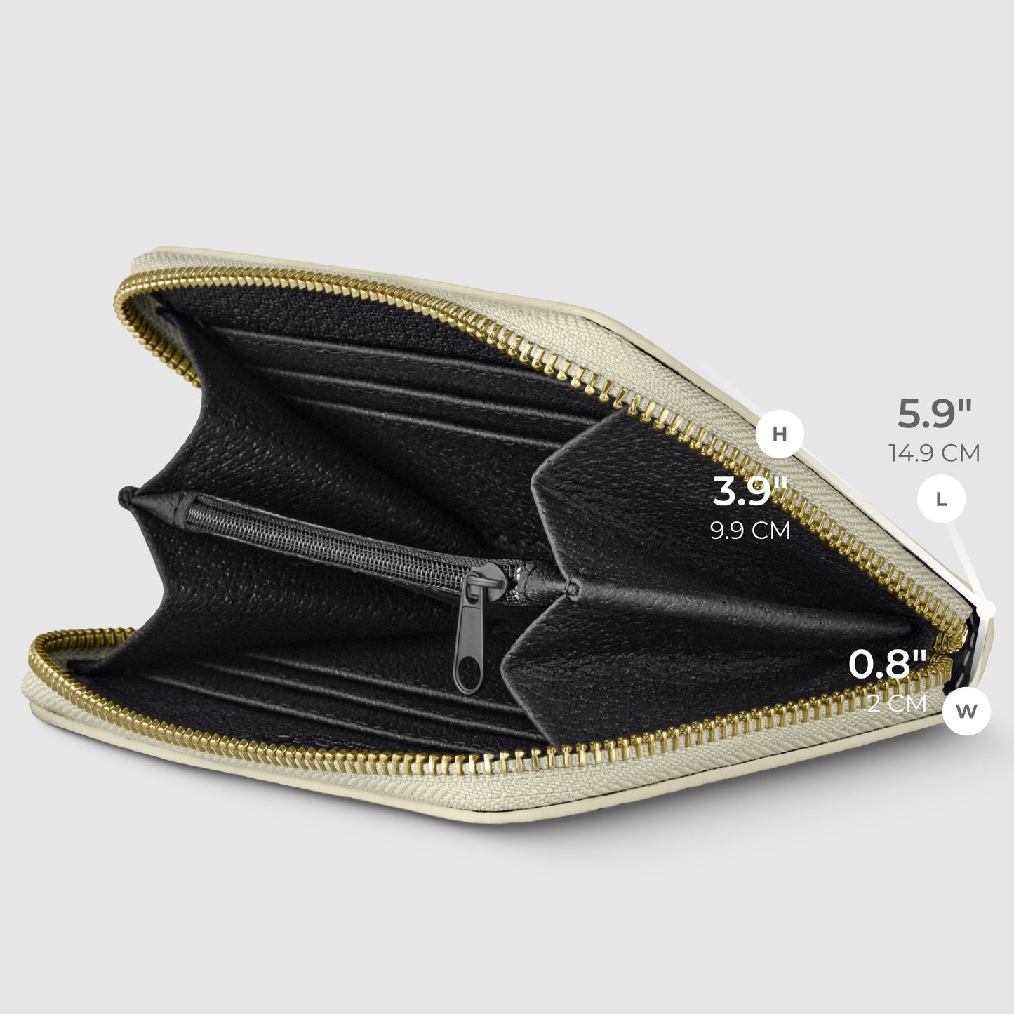 Italian Metallic Full-Grain Leather Wallet | Ancona