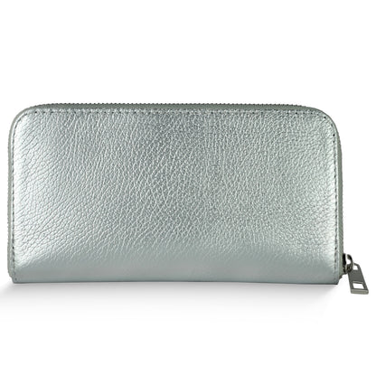 Italian Metallic Full-Grain Leather Wallet | Udine