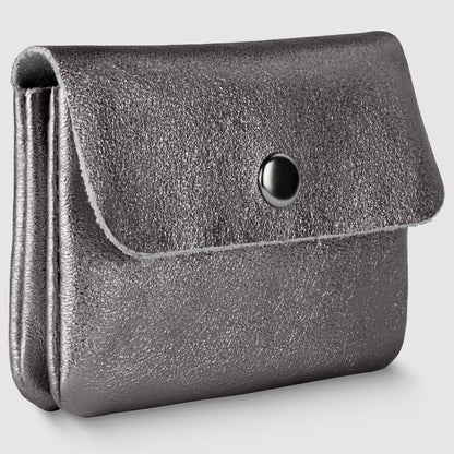 Italian Genuine Metallic Suede Wallet | Assisi