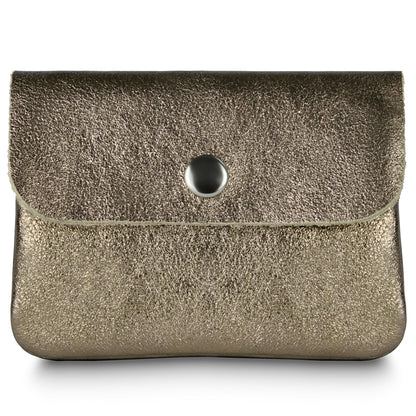 Italian Genuine Metallic Suede Wallet | Assisi