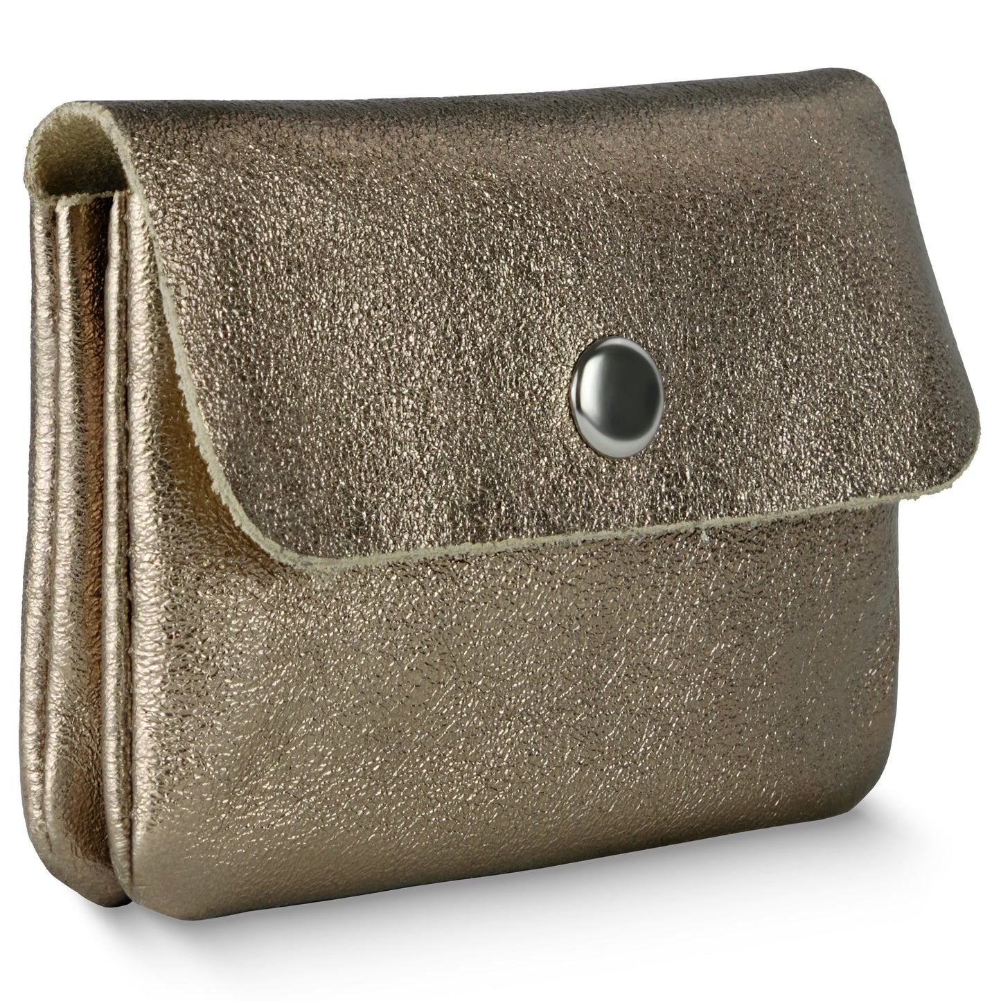 Italian Genuine Metallic Suede Wallet | Assisi
