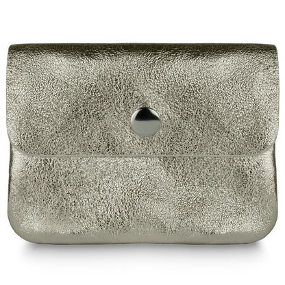 Italian Genuine Metallic Suede Wallet | Assisi