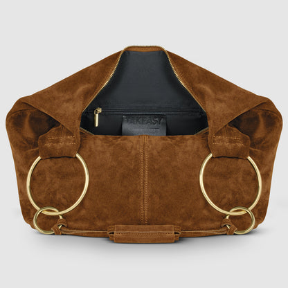 Italian Genuine Suede Hobo Bag | Belluno