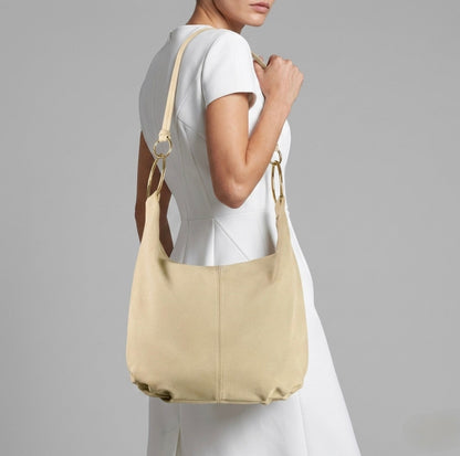 Italian Genuine Suede Hobo Bag | Belluno