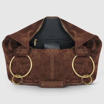 Italian Genuine Suede Hobo Bag | Belluno