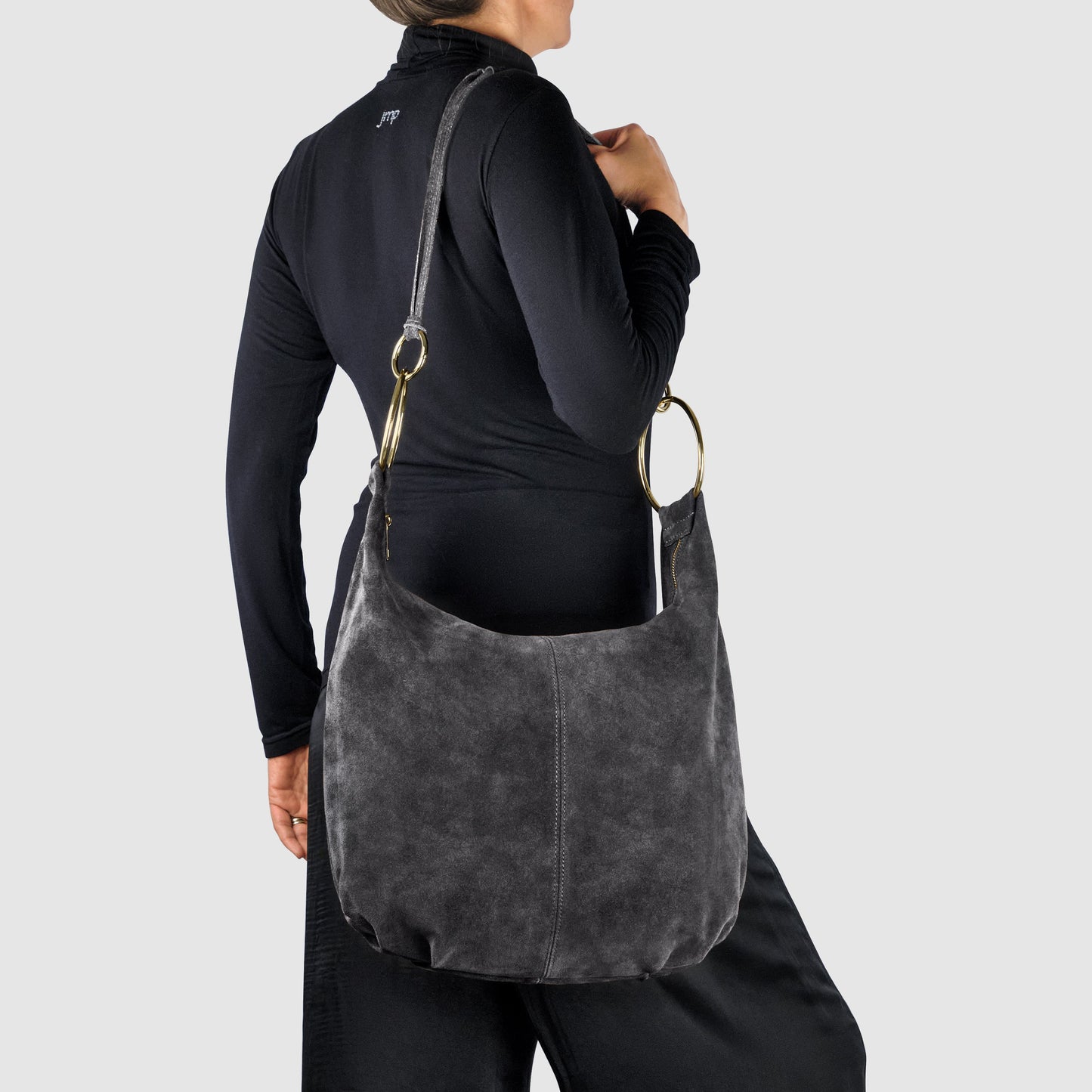Italian Genuine Suede Hobo Bag | Belluno