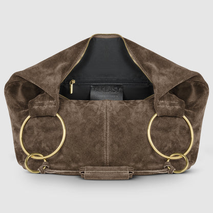 Italian Genuine Suede Hobo Bag | Belluno