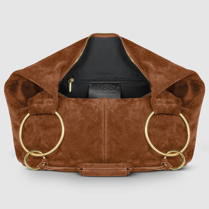 Italian Genuine Suede Hobo Bag | Belluno