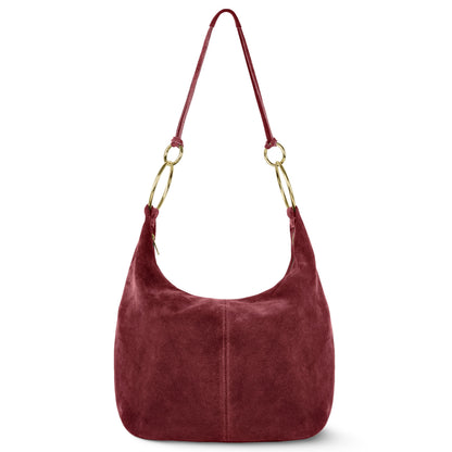 Italian Genuine Suede Hobo Bag | Belluno