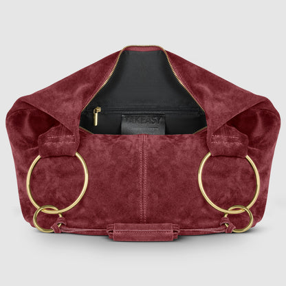 Italian Genuine Suede Hobo Bag | Belluno