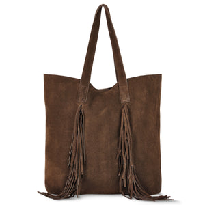 Italian Genuine Suede Tote Bag | Como