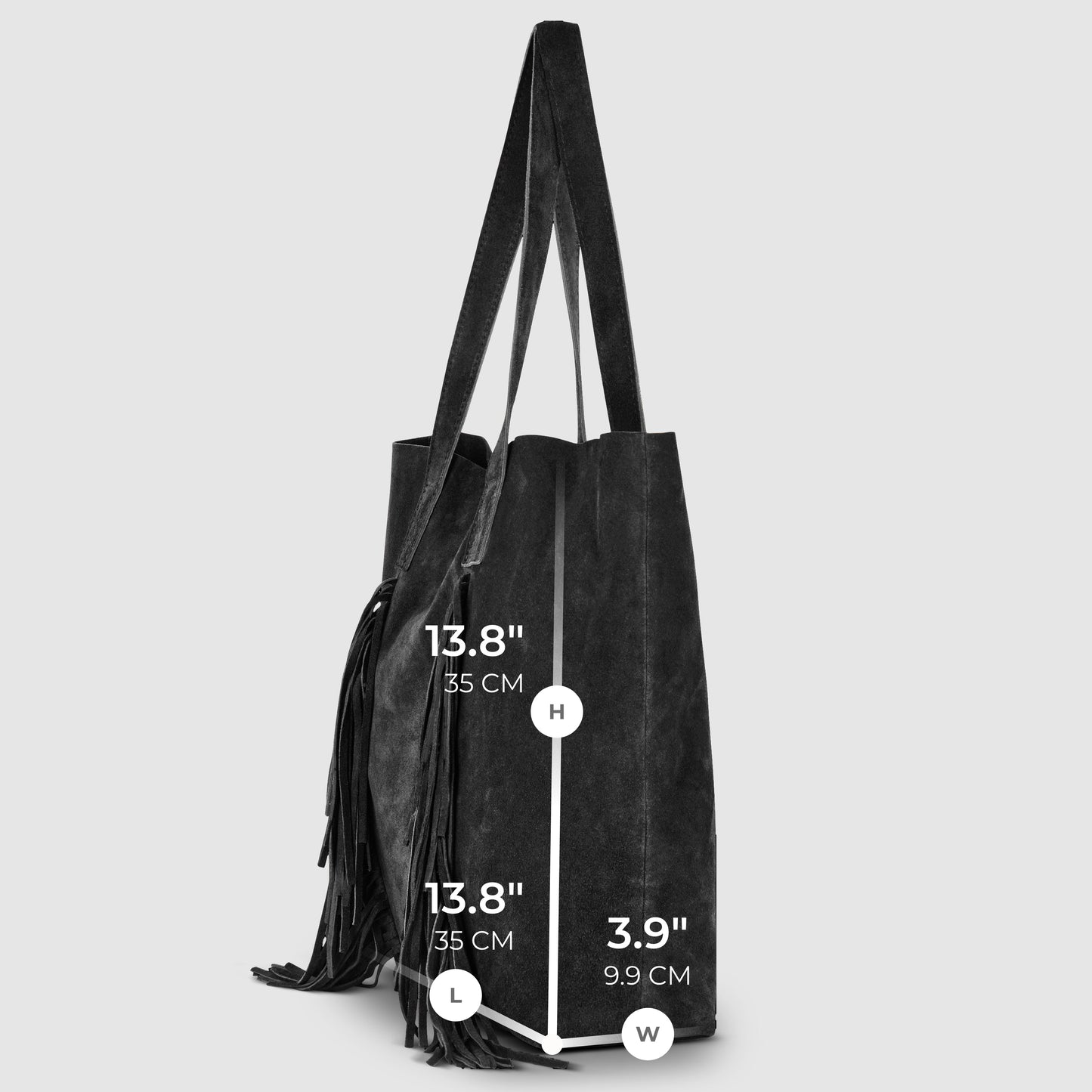 Italian Genuine Suede Tote Bag | Como