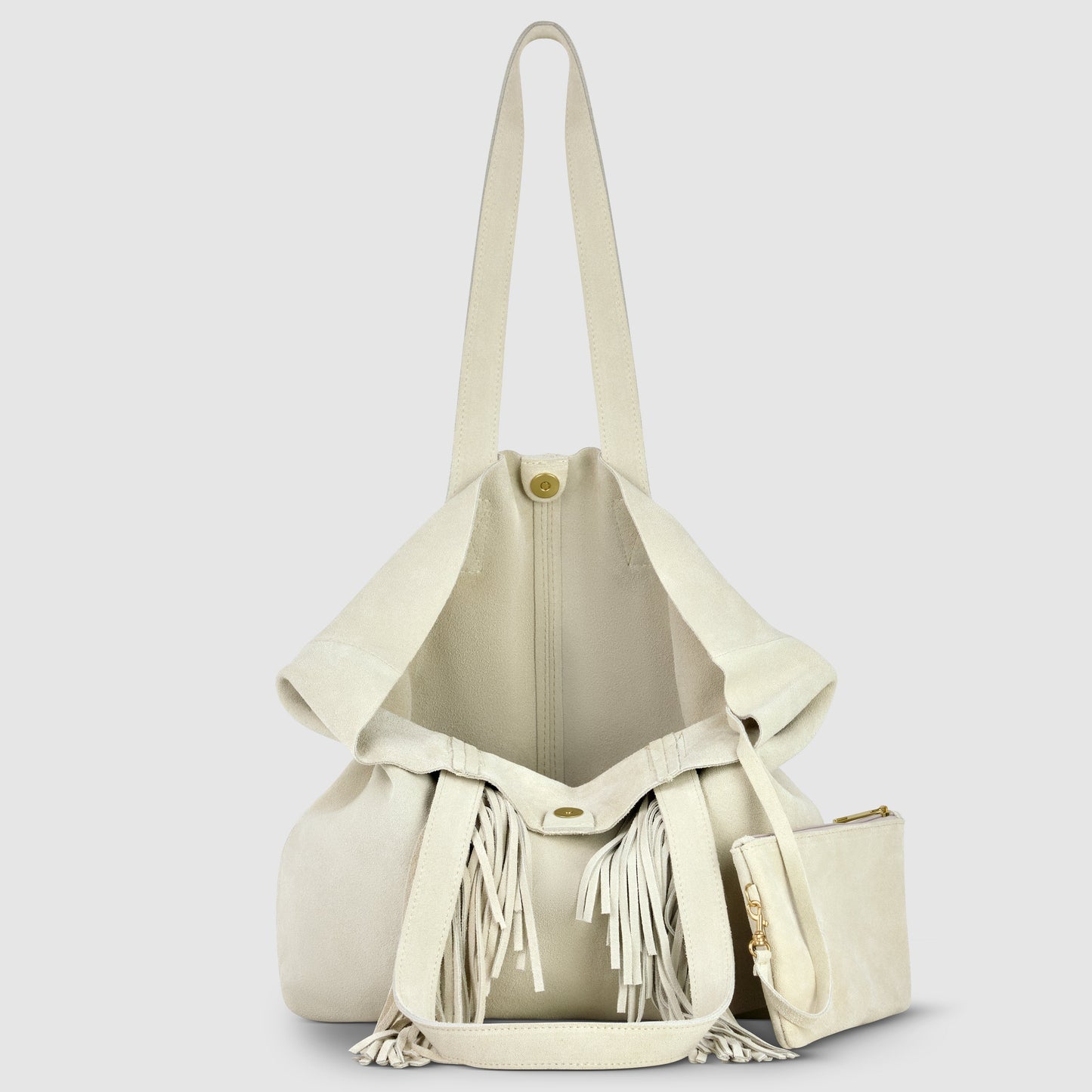 Italian Genuine Suede Tote Bag | Como