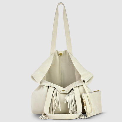 Italian Genuine Suede Tote Bag | Como