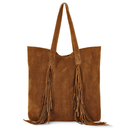 Italian Genuine Suede Tote Bag | Como