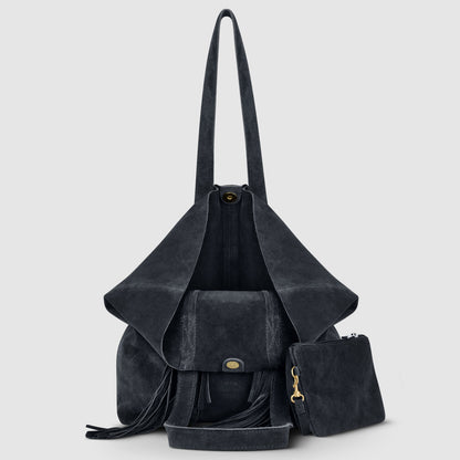 Italian Genuine Suede Tote Bag | Como