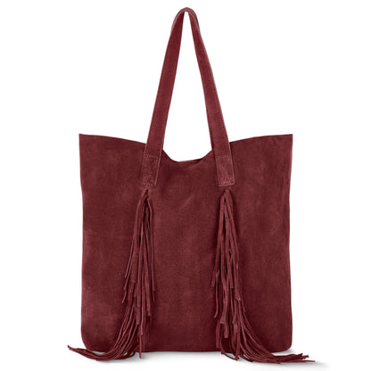 Italian Genuine Suede Tote Bag | Como