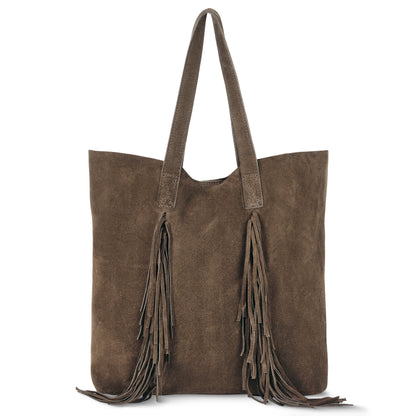 Italian Genuine Suede Tote Bag | Como