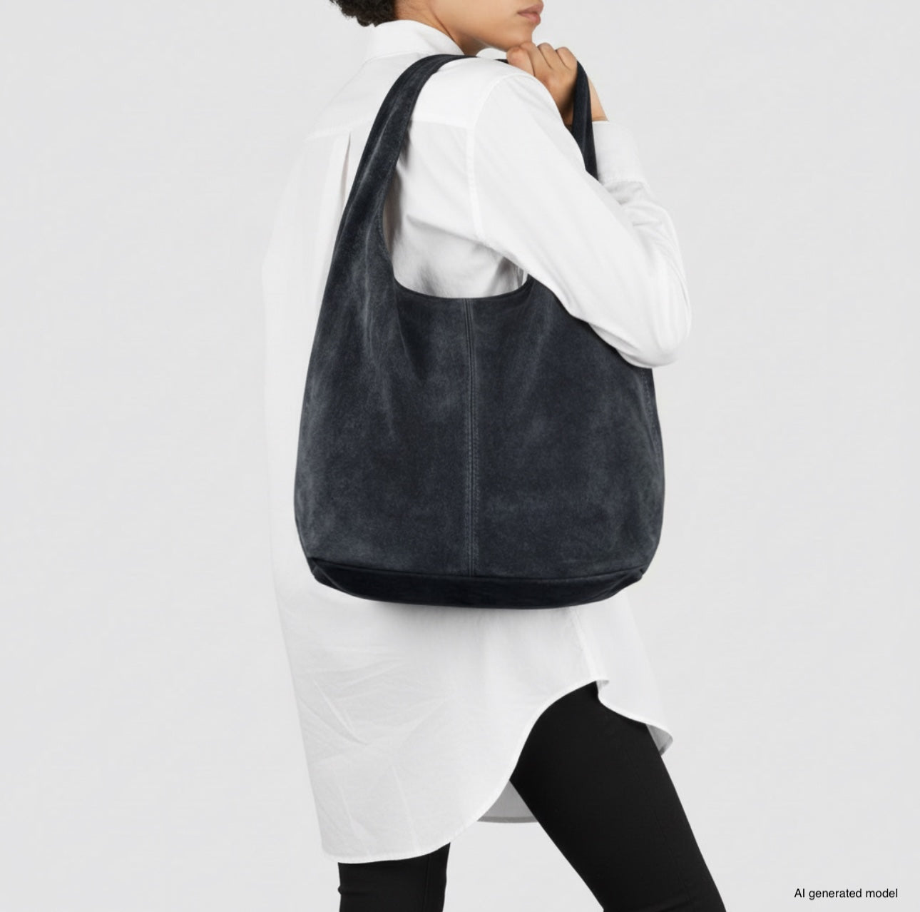 Italian Genuine Suede Hobo Bag | Palermo