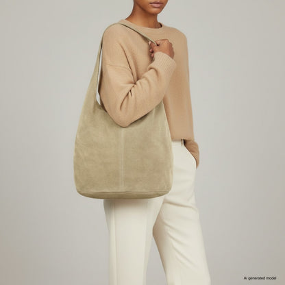 Italian Genuine Suede Hobo Bag | Palermo