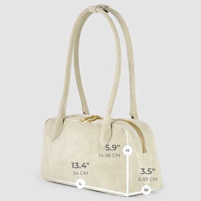 Italian Genuine Suede Shoulder Bag | Pavia