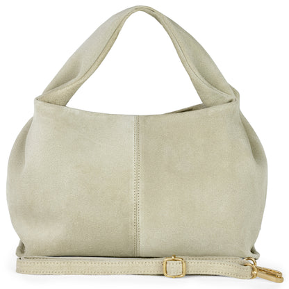 Italian Genuine Suede Shoulder Bag | Ferrara