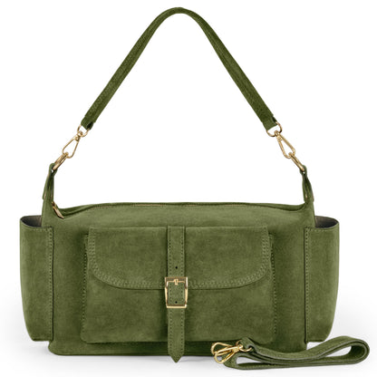 Italian Genuine Suede Shoulder Bag | Sondrio