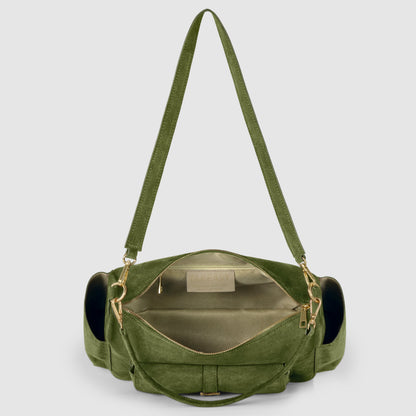 Italian Genuine Suede Shoulder Bag | Sondrio