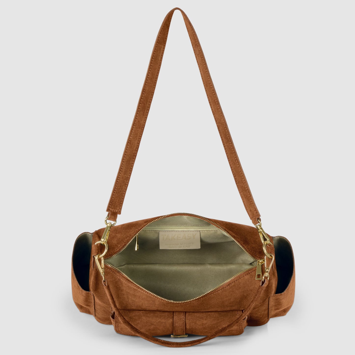 Italian Genuine Suede Shoulder Bag | Sondrio