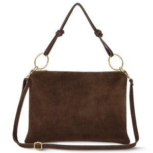 Italian Genuine Suede Shoulder Bag | Modena