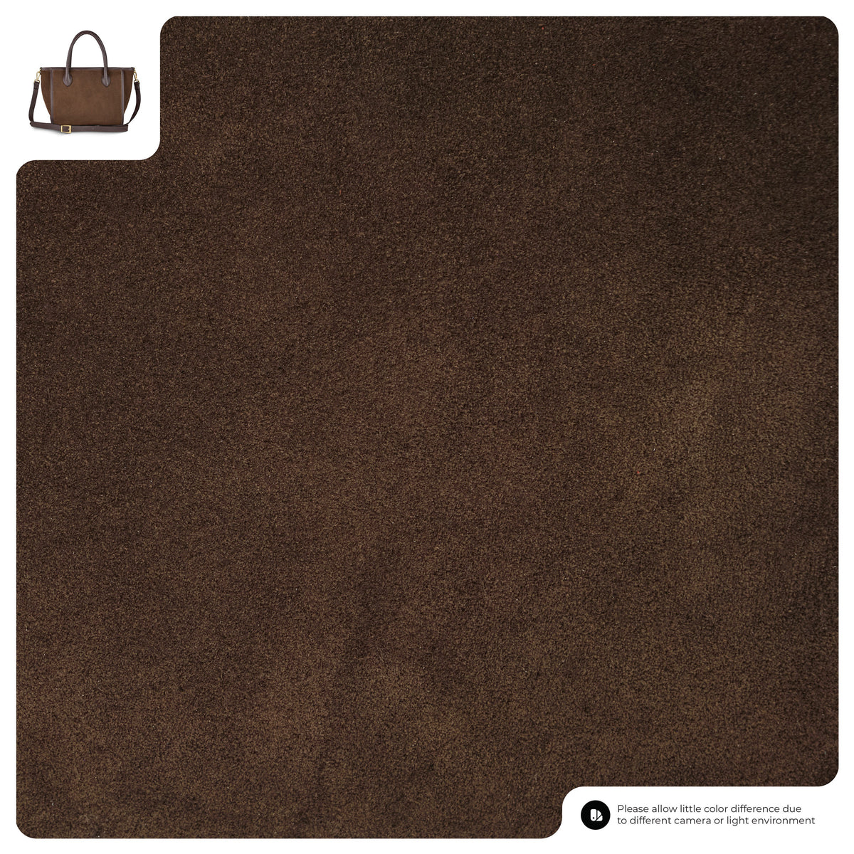 Bolso con asa superior de ante genuino y piel plena flor italianos | Alba