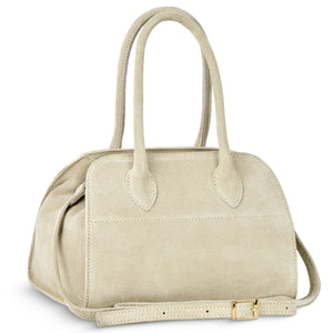 Italian Genuine Suede Top-Handle Bag | Novara