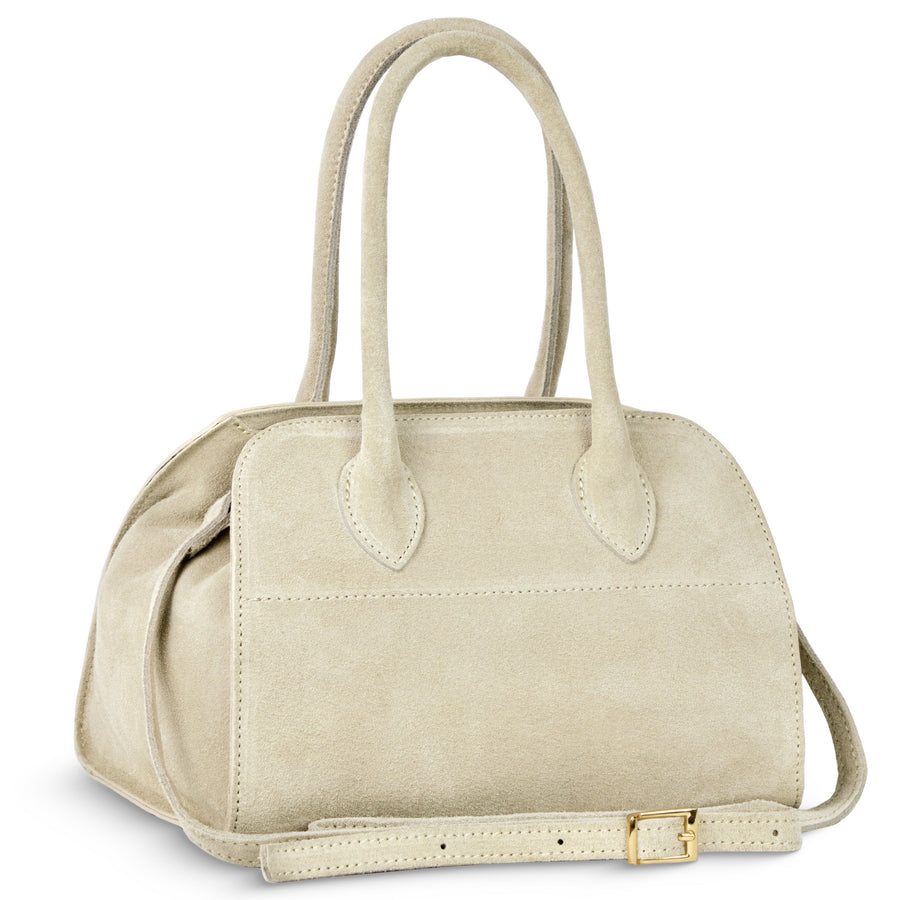 Italian Genuine Suede Top-Handle Bag | Novara