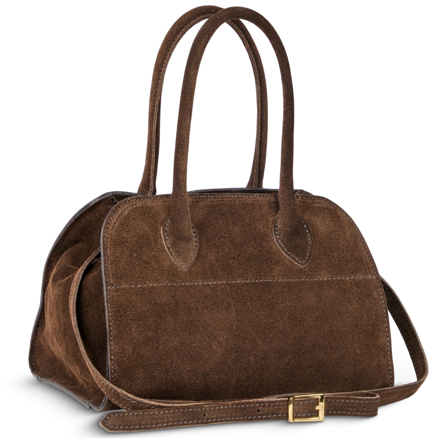 Italian Genuine Suede Top-Handle Bag | Novara