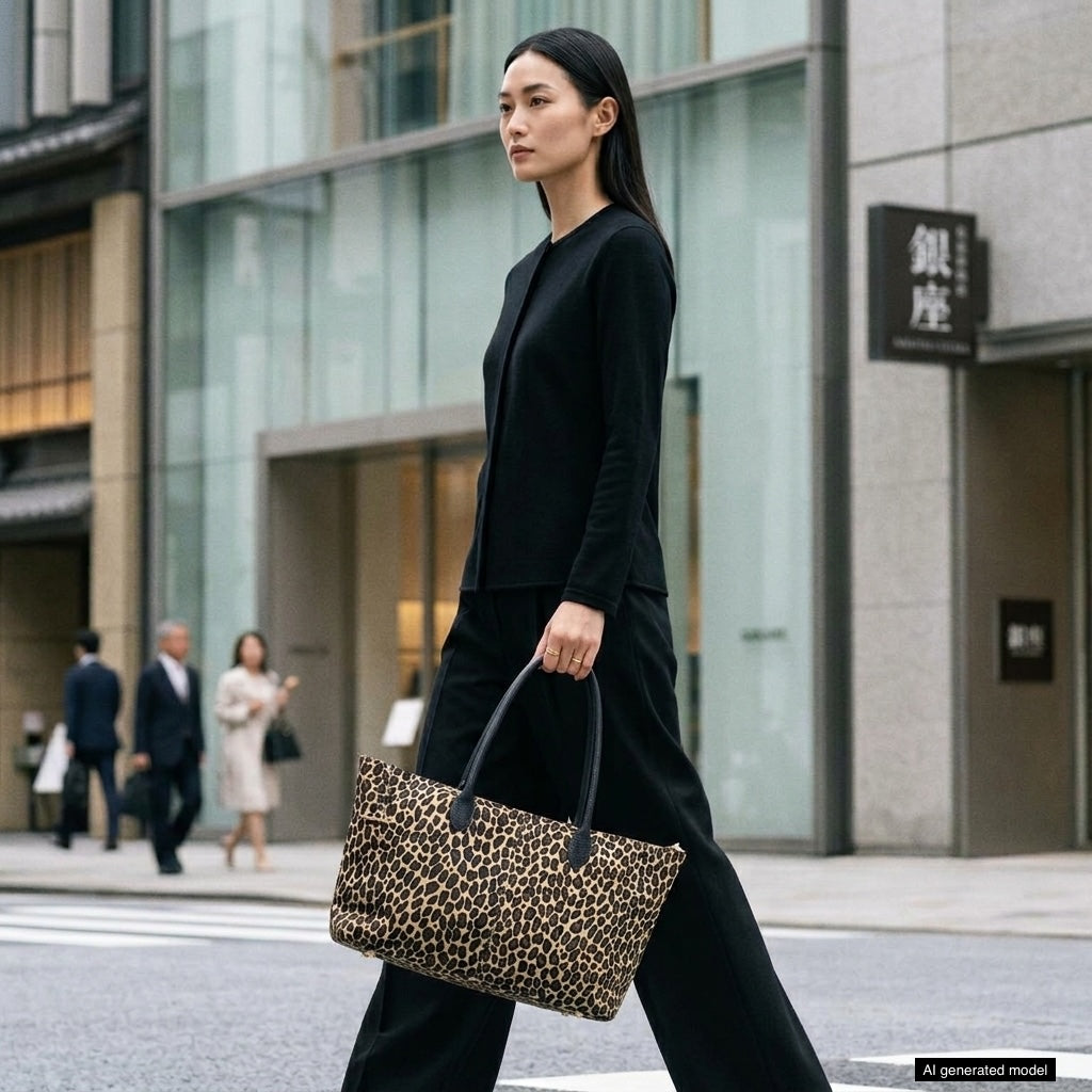 Italian Genuine Suede & Full-Grain Leather Tote Bag | Bologna