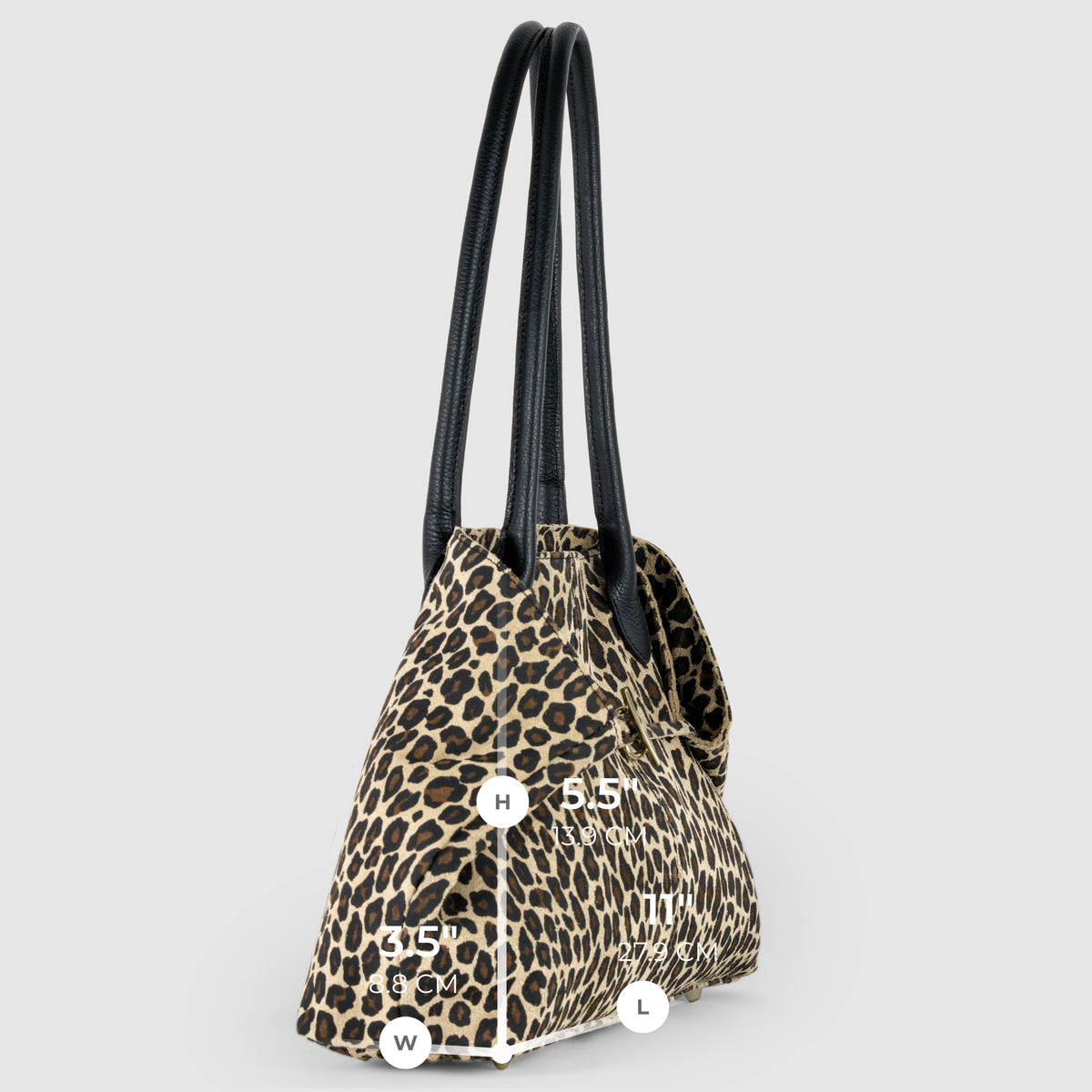 Bolso tote de cuero genuino de gamuza y plena flor italiano | Bolonia