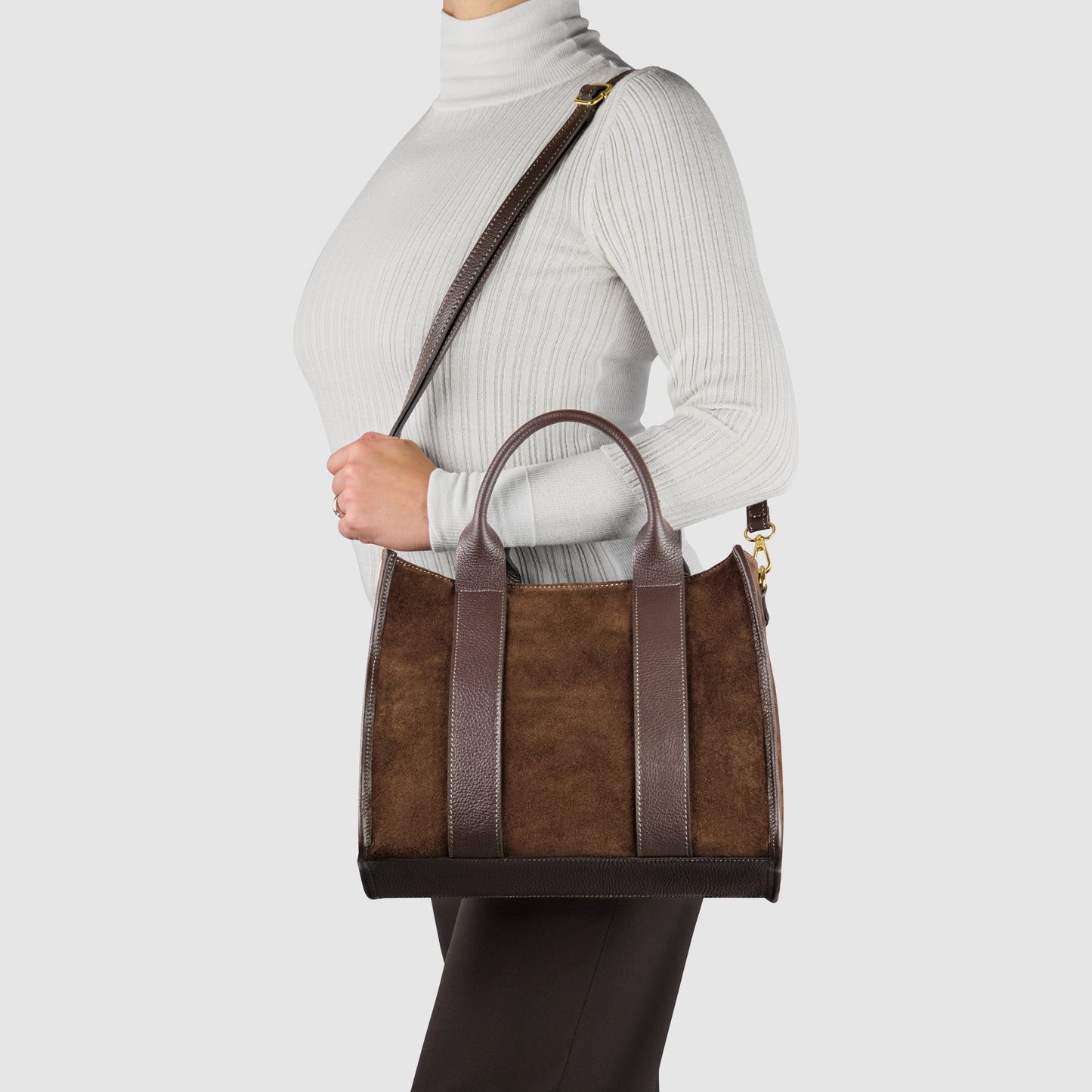 Italian Genuine Suede Tote Bag | Brianza