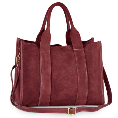Italian Genuine Suede Tote Bag | Brianza