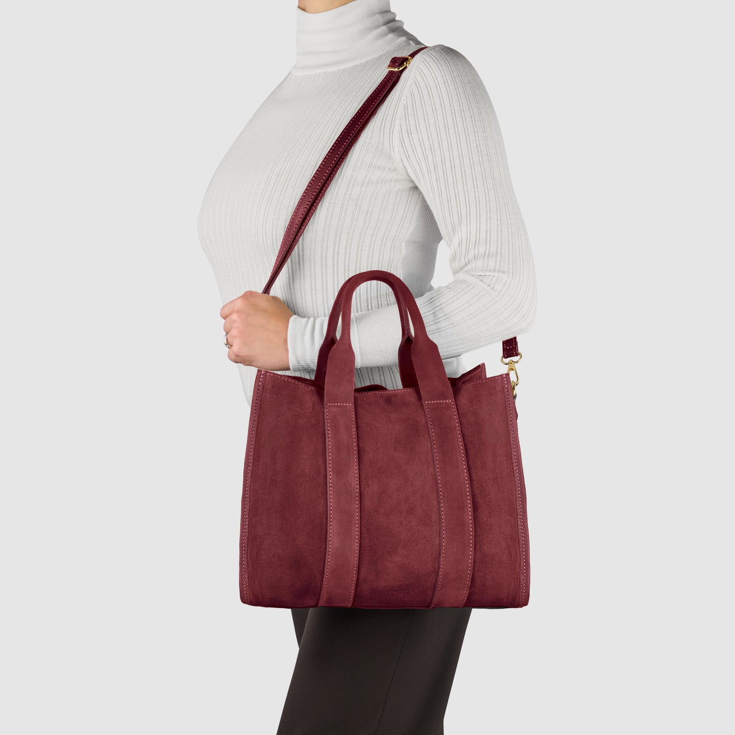 Italian Genuine Suede Tote Bag | Brianza