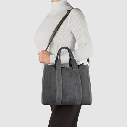 Italian Genuine Suede Tote Bag | Brianza