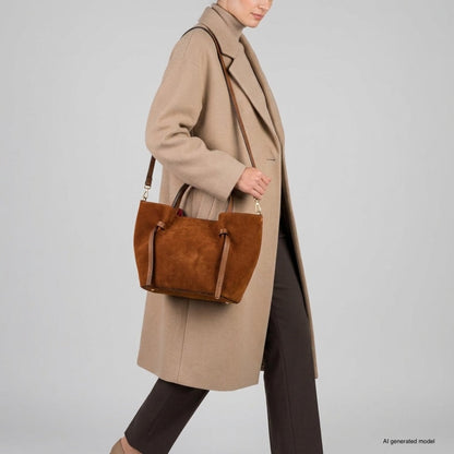 Italian Genuine Suede Tote Bag | Rovigo
