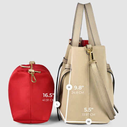 Italian Genuine Suede Tote Bag | Rovigo