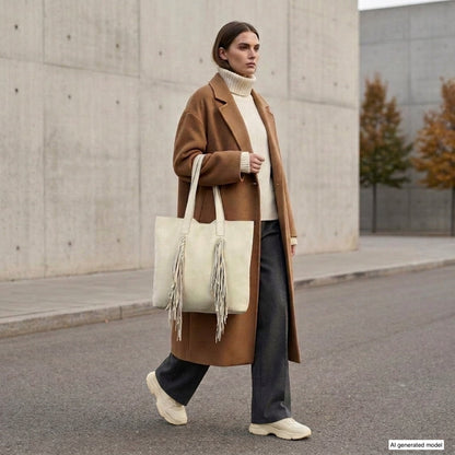 Italian Genuine Suede Tote Bag | Como