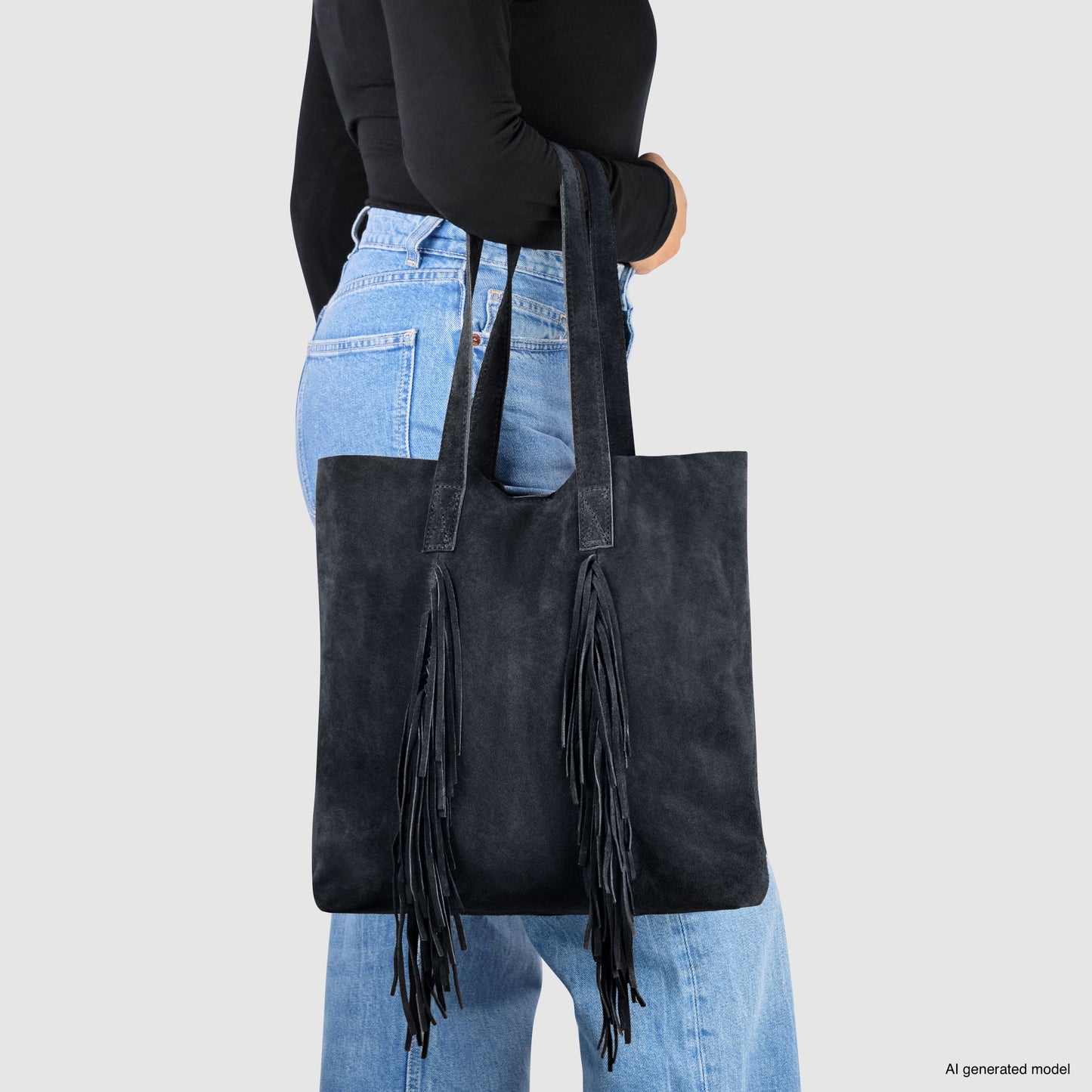 Italian Genuine Suede Tote Bag | Como