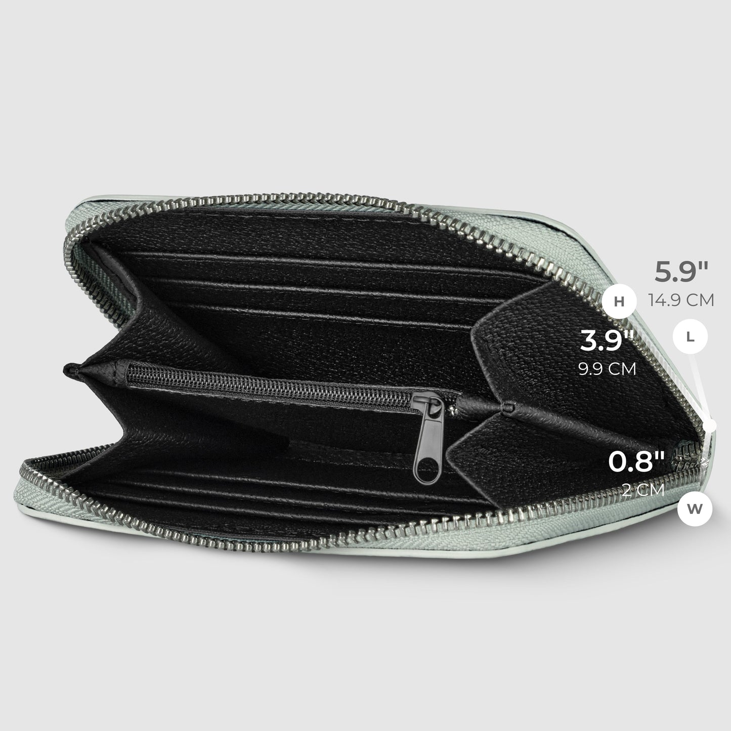 Italian Genuine Woven-Embossed Metallic Suede Wallet | Pesaro