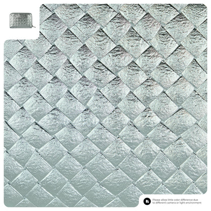 Italian Genuine Woven-Embossed Metallic Suede Wallet | Pesaro